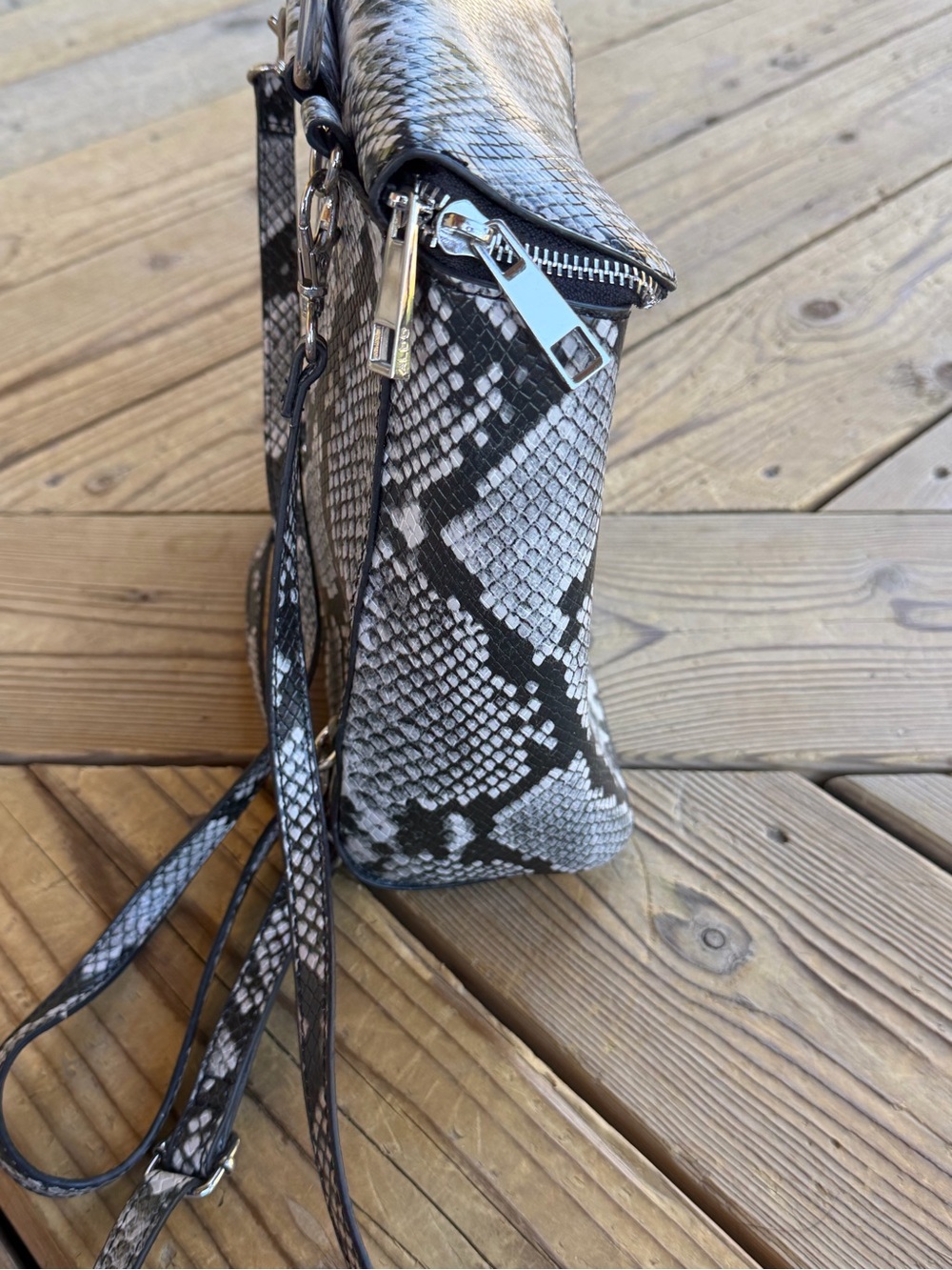 Also Snake-Print Mini Backpack/Purse - Picture 4 of 8
